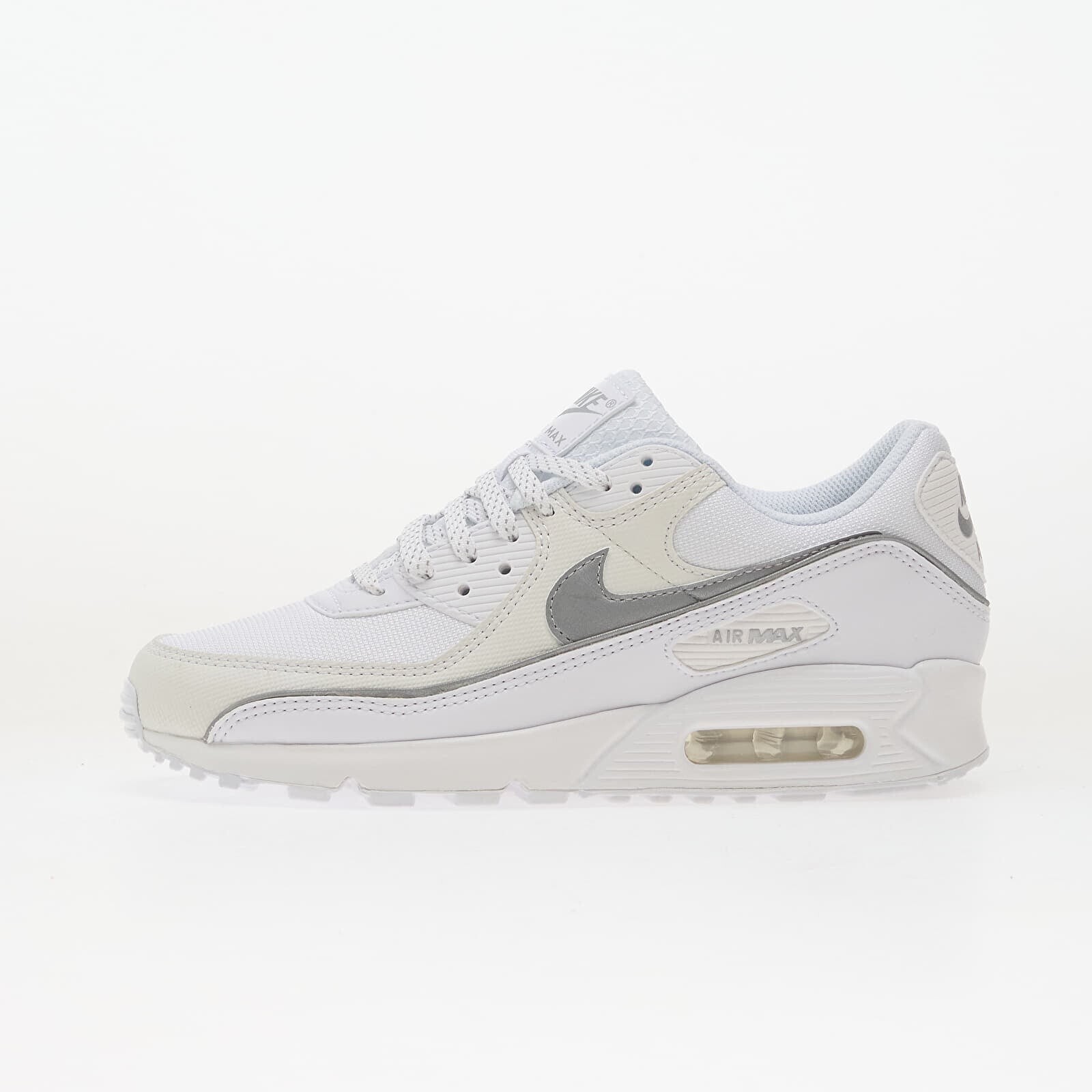 Sneakers Nike Air Max 90 Premium White/ Metallic Silver-White UK 6