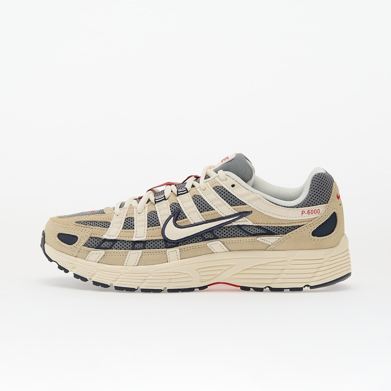 Sneakers Nike P-6000 Lt Khaki/ Pale Ivory-Thunder Blue-Cool Grey-Univ Red UK 10.5