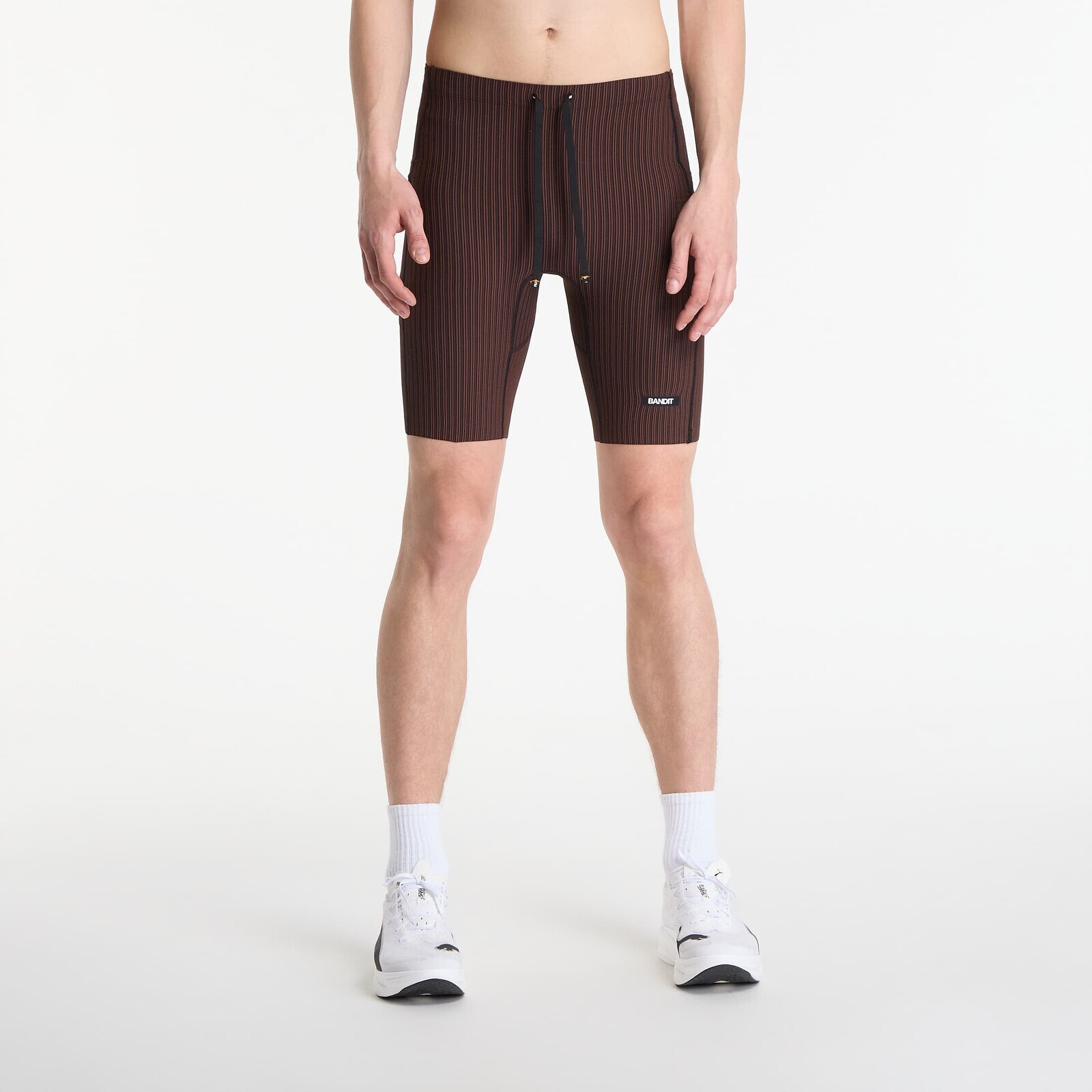 Pants BANDIT Men's Striped Cadence™ 7 Pocket Lined Half Tights Cacao/ Black L