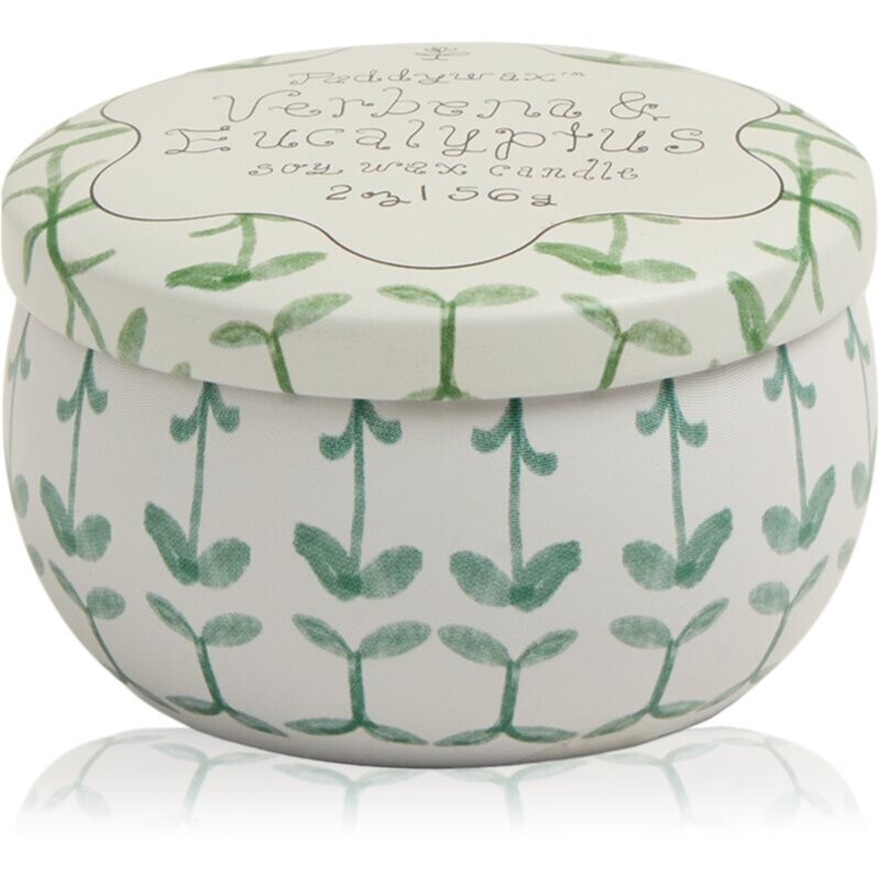 Paddywax Tulip Verbena & Lemongrass scented candle with cap 56 g