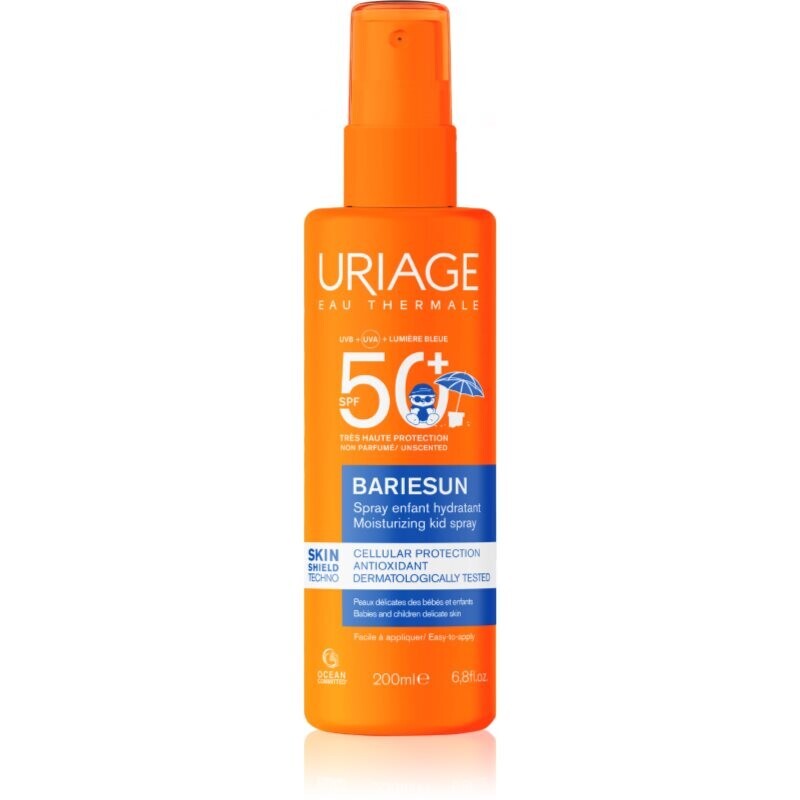Uriage Bariésun Moisturizing Kid Spray SPF50+ sunscreen spray for kids SPF 50+ 200 ml