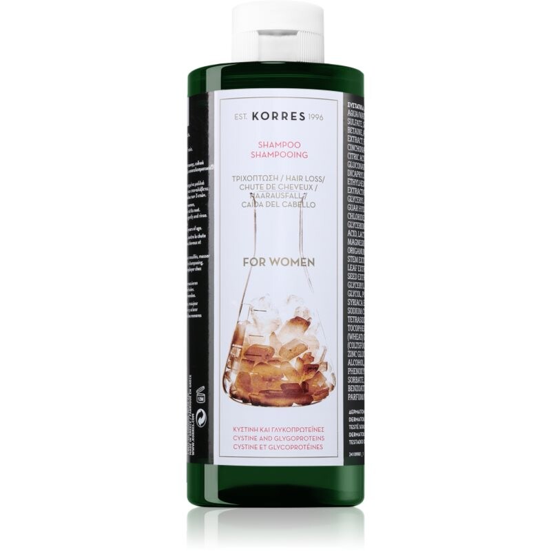 Korres Cystine & Glycoprotein strengthening shampoo for hair loss 400 ml