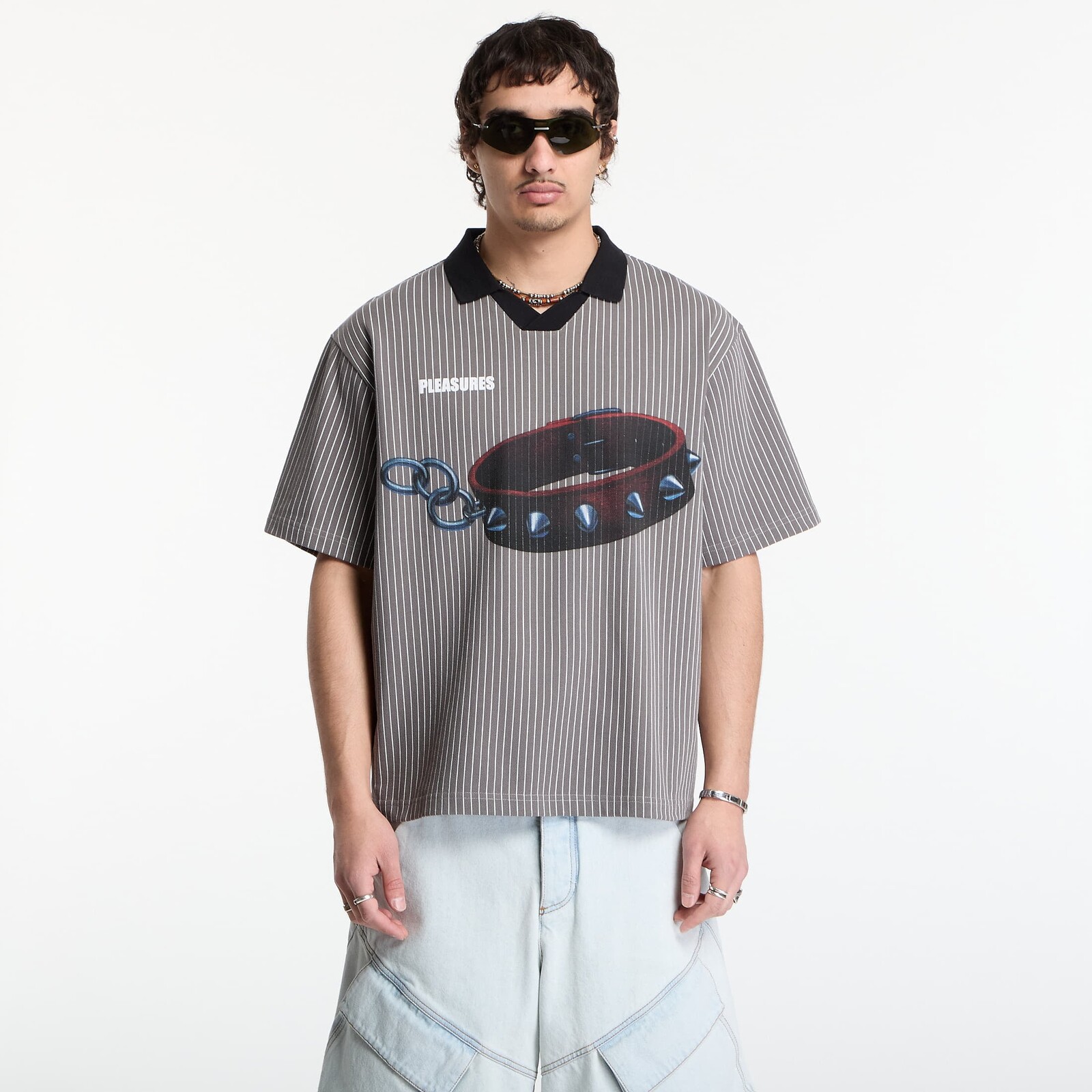 T-shirt PLEASURES Pet Polo Charcoal XXL