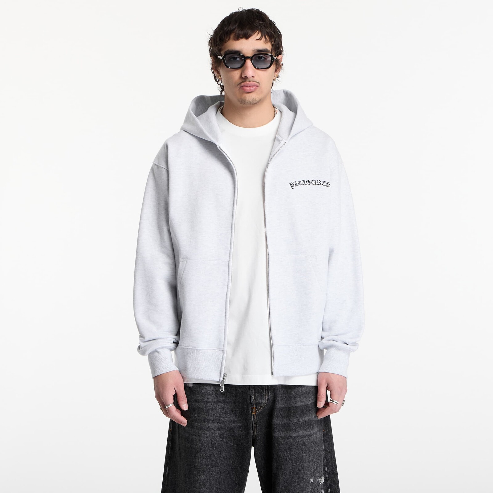 Sweatshirt PLEASURES Neural Zip Hoodie Heather L