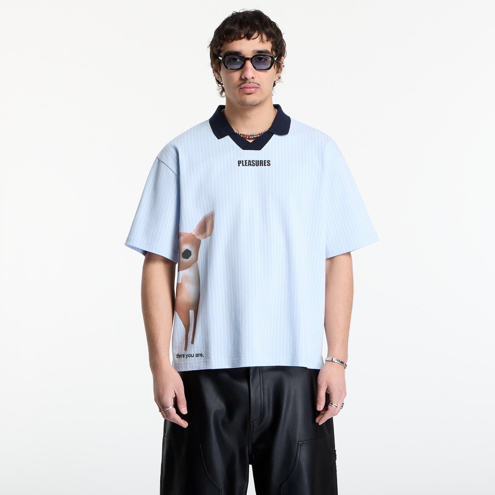 T-shirt PLEASURES Pet Polo Blue XXL