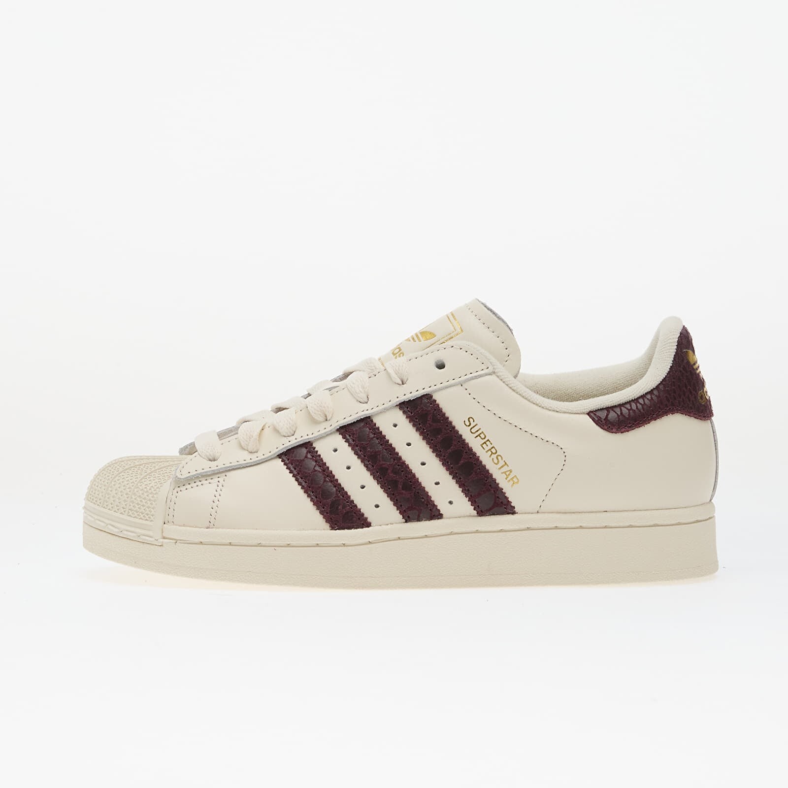 Sneakers adidas Superstar II Off White/ Maroon/ Gold Met. UK 3.5