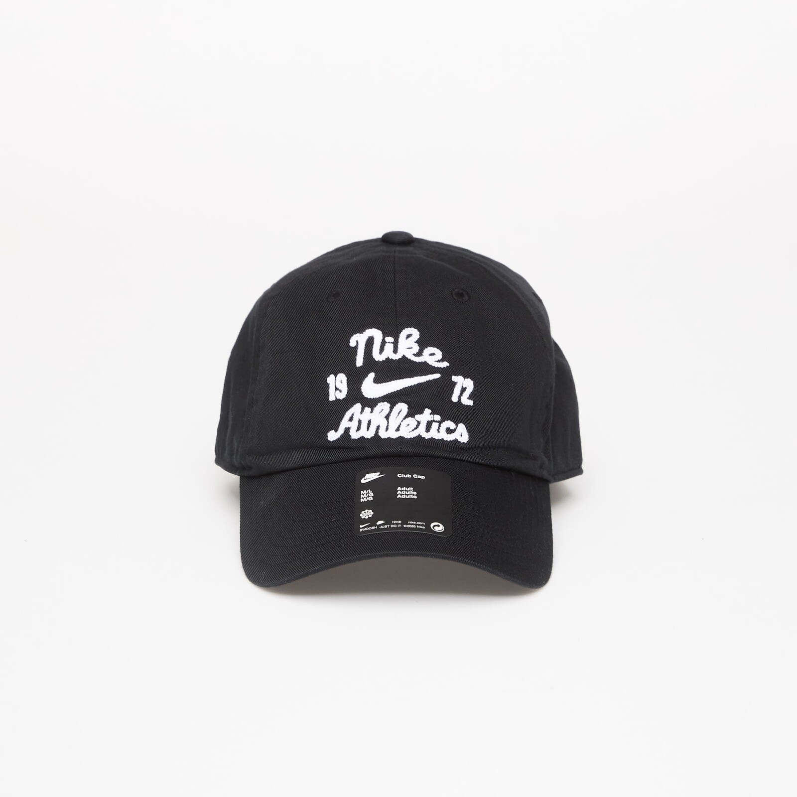 Nike Club Unstructured Cap Black/ Black/ White S/M