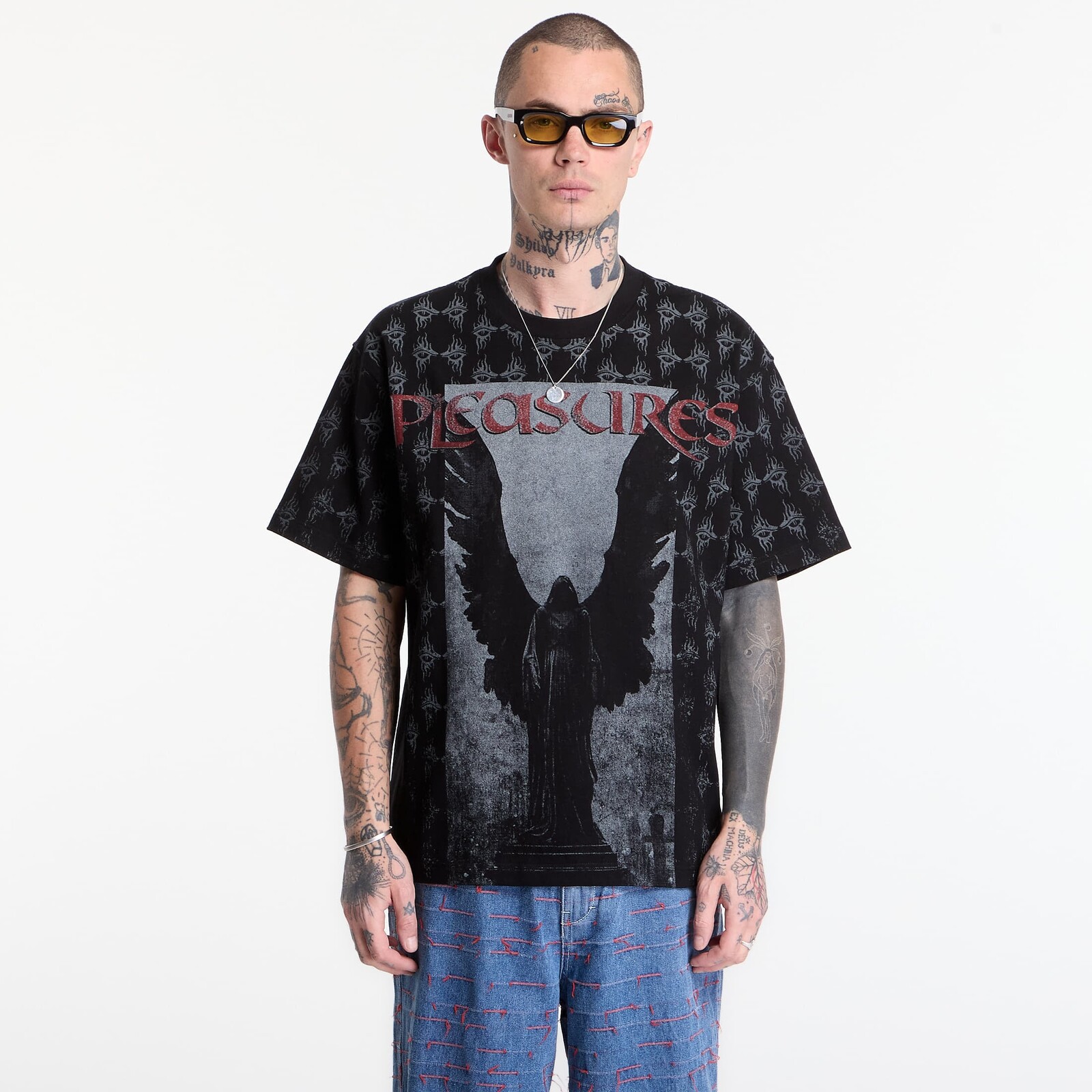 T-shirt PLEASURES Judgement Heavyweight Shirt Black S