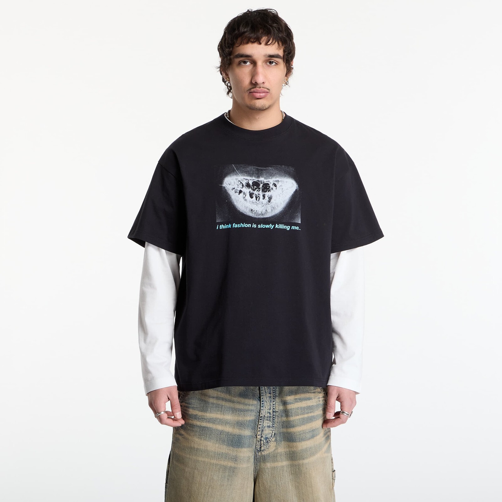 T-shirt PLEASURES Decay T-Shirt Black S