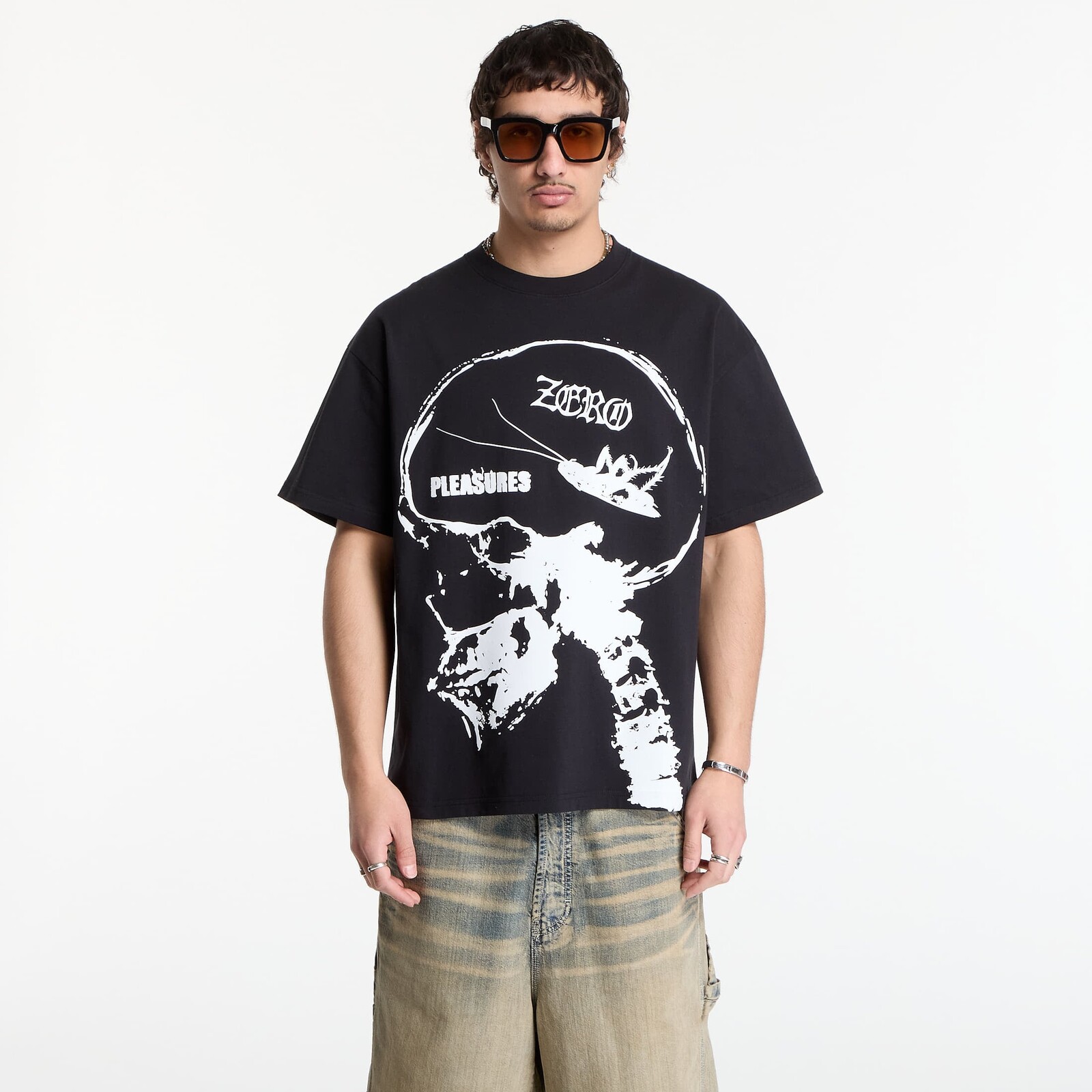 T-shirt PLEASURES Roaches T-Shirt Black M