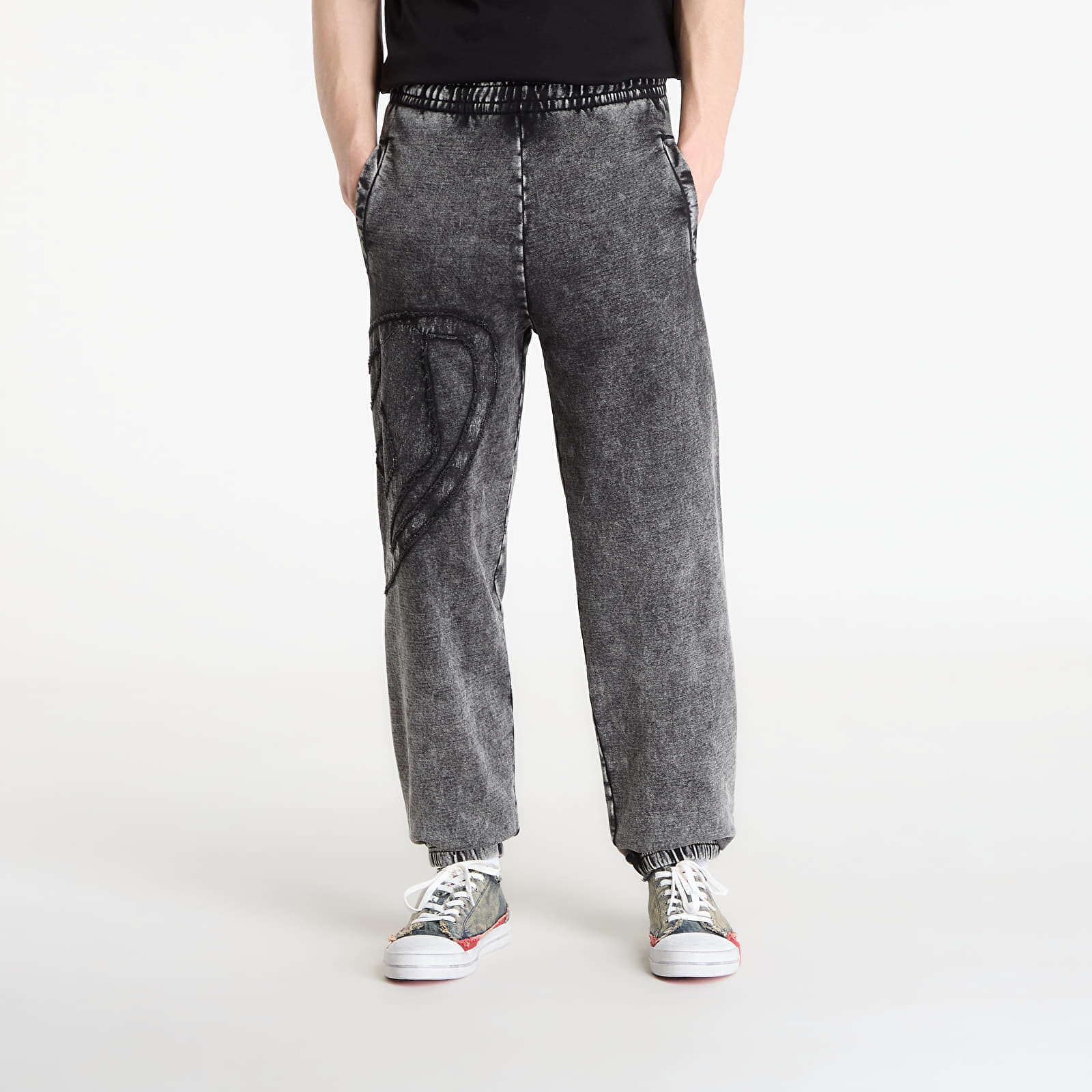 Pants Diesel P-Marky-Den Trousers Black/ Violet M