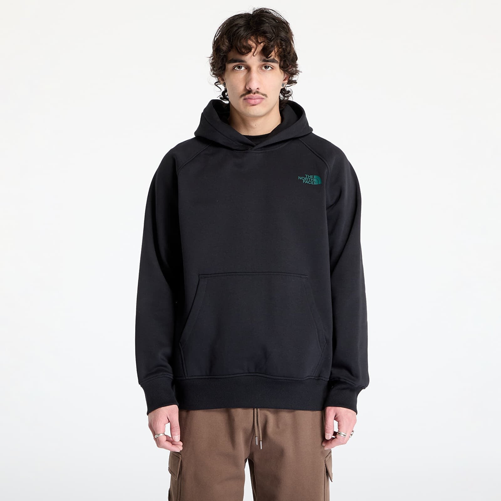 Sweatshirt The North Face Raglan Box Nse Tailgrid Infill Hoodie TNF Black/ Deep Nori Tra M