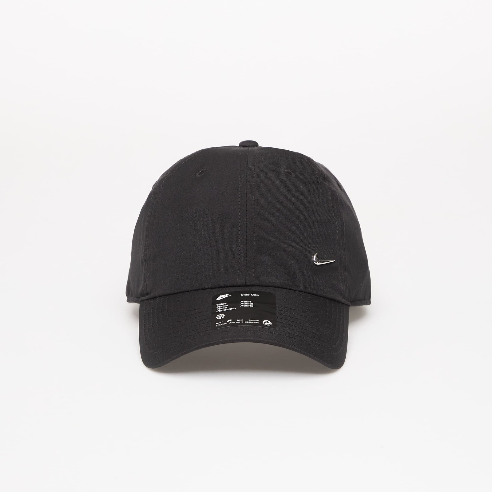 Nike Dri-FIT Club Unstructured Metal Swoosh Cap Black/ Metallic Silver Universal