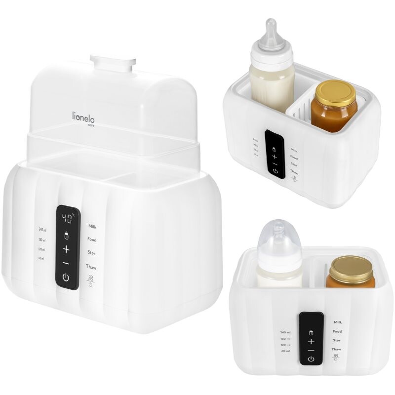 Lionelo Thermup Double White Bottle Warmer 6in1 multifunctional baby bottle warmer 6-in-1 1 pc