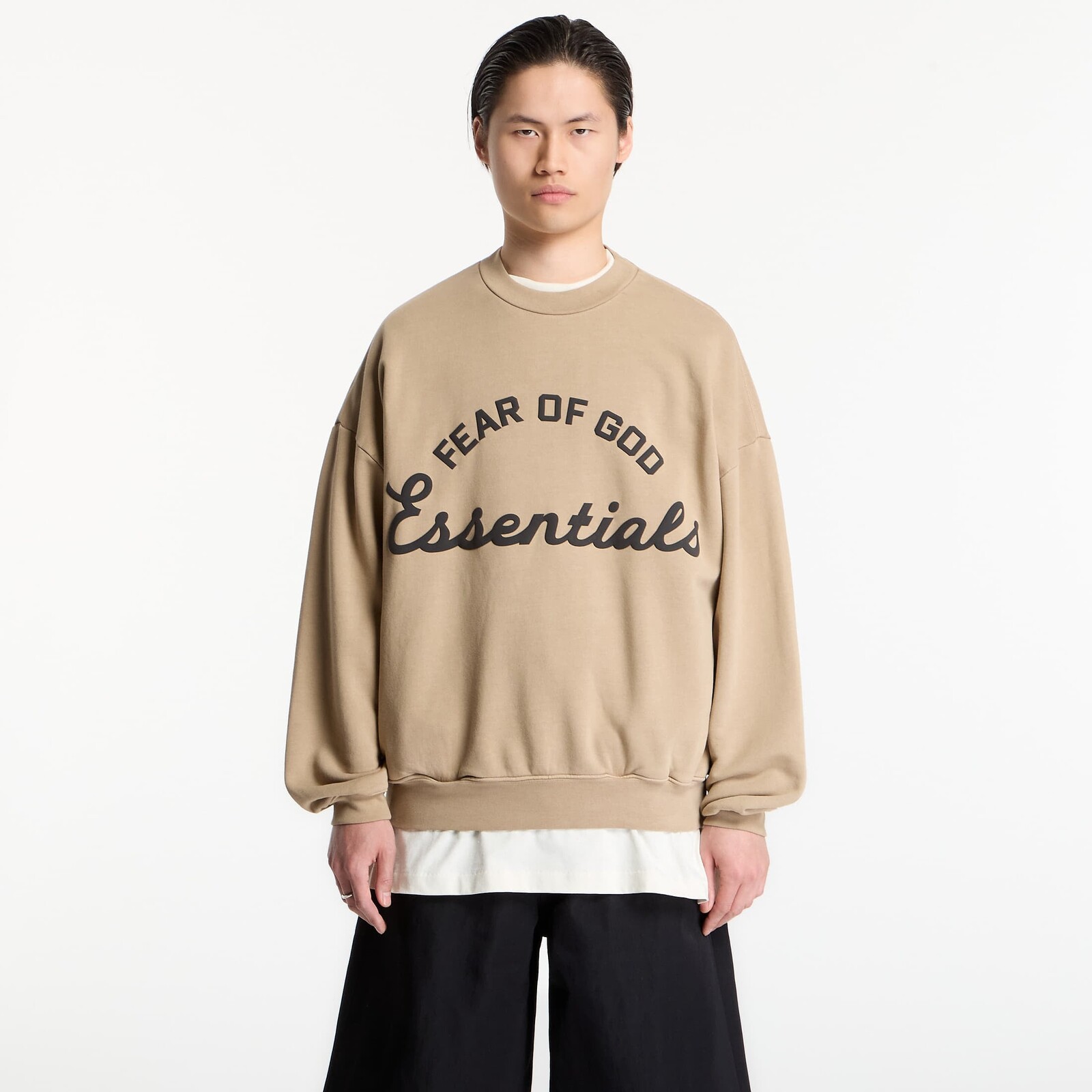 Sweatshirt Fear of God Essentials Training 90'S Crewneck Sweatshirt Faded Dune S