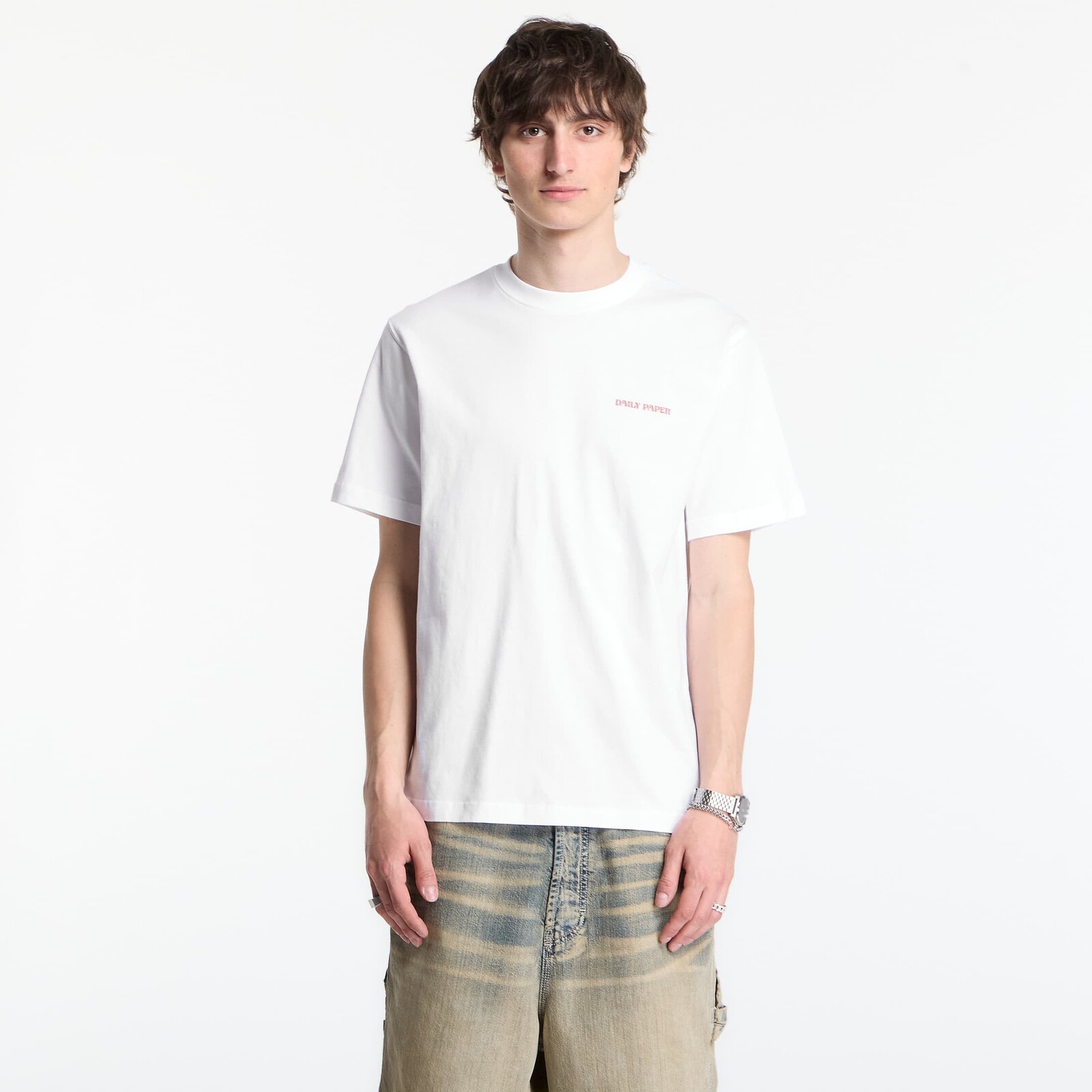 T-shirt Daily Paper Safari Rally Ss T-Shirt White S