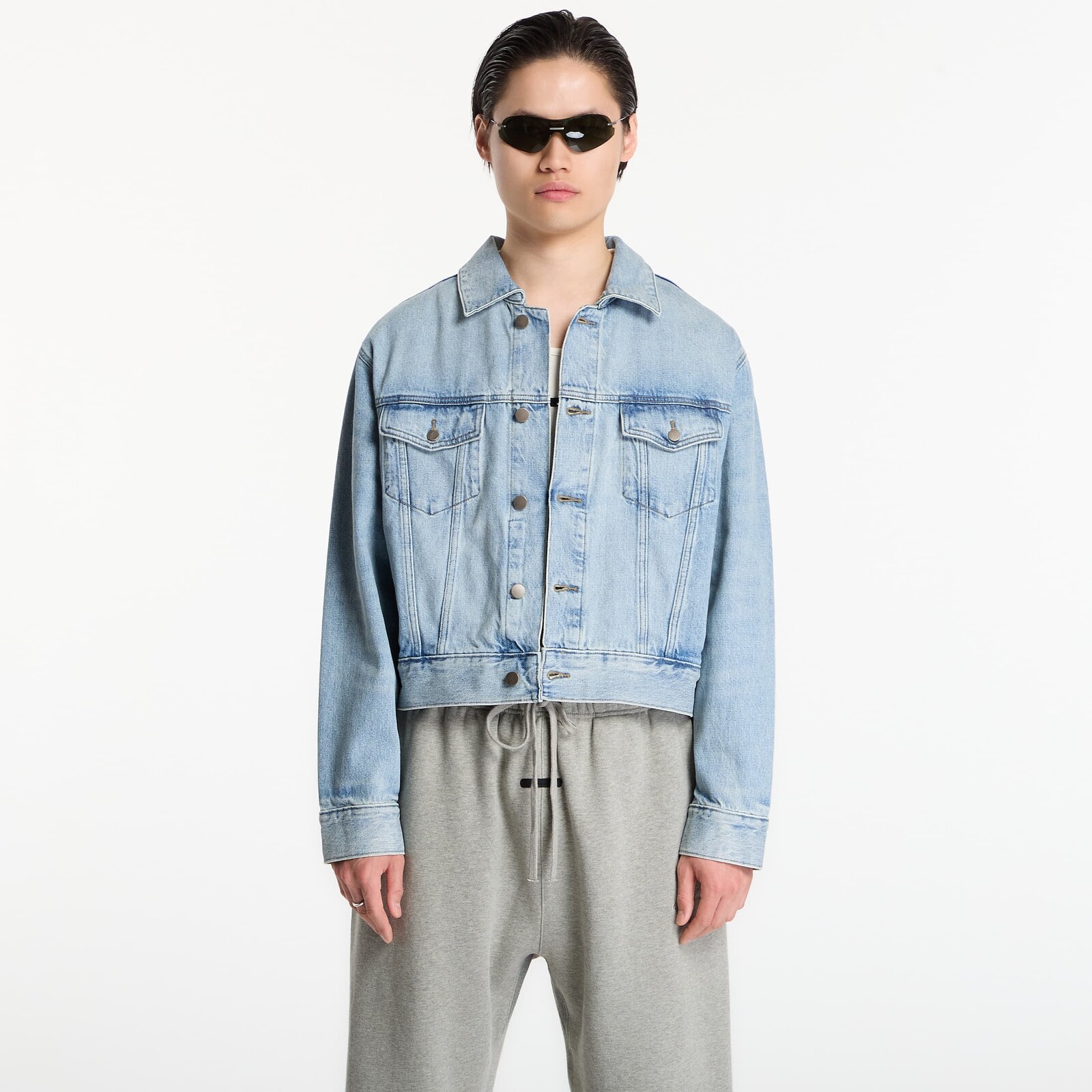Jacket Fear of God Essentials Classic Denim Jacket Classic Blue XXL