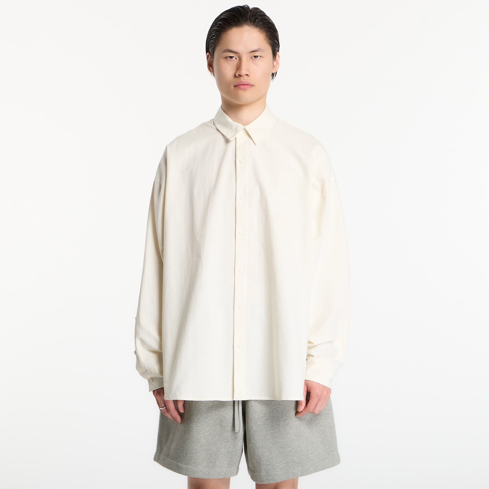 Shirt Fear of God Essentials Signature Button Up Shirt Ivory L