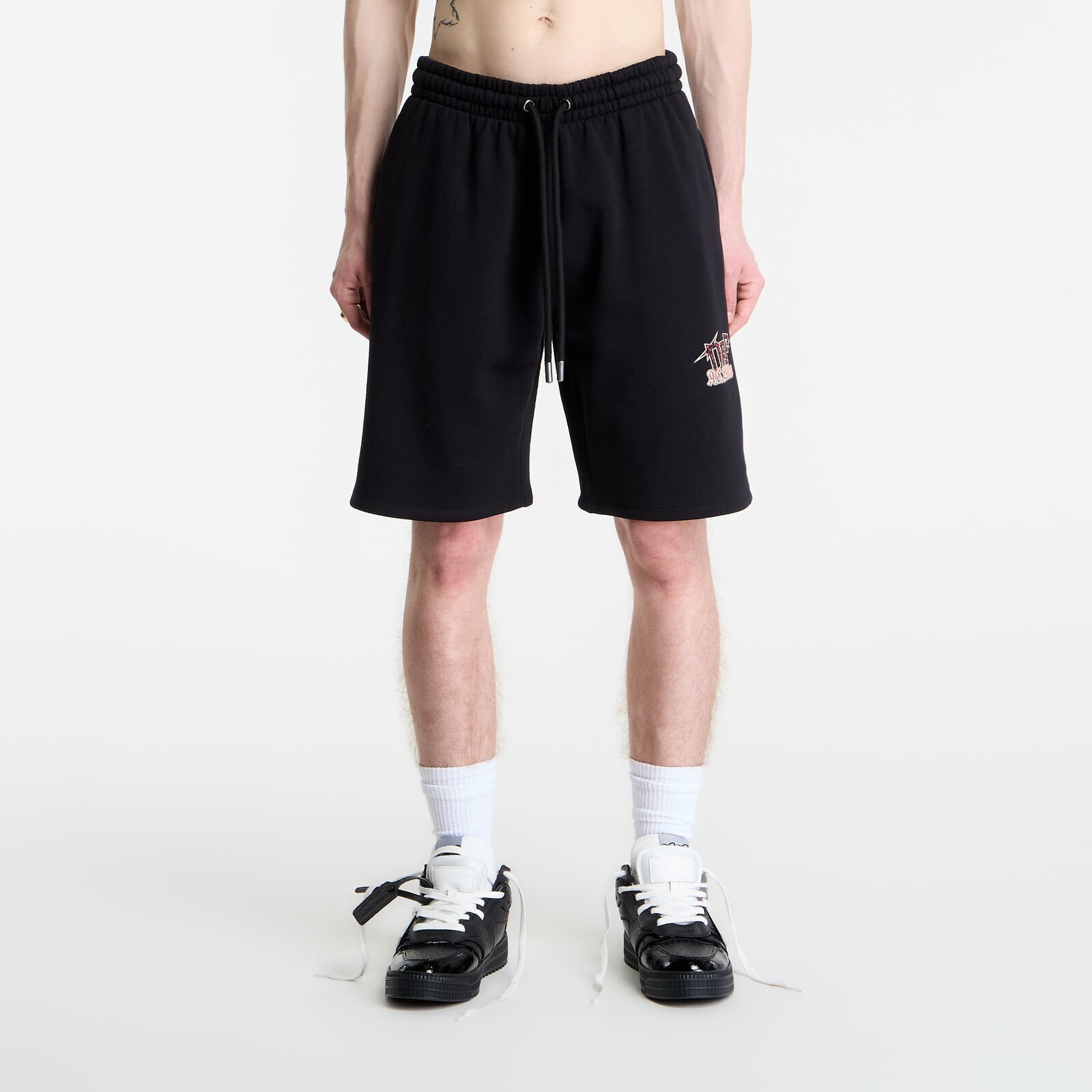 Off-White x AC Milan Skate Sweatshort UNISEX Black/ Red L