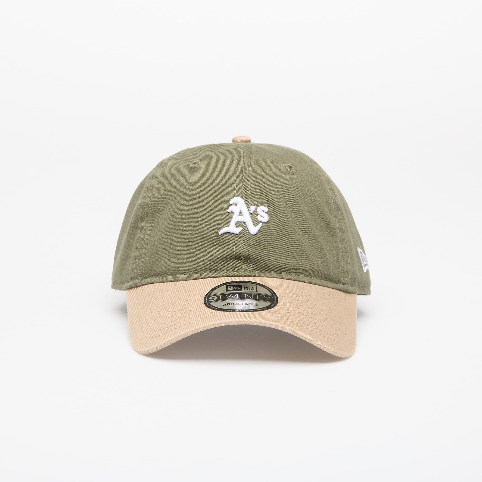 New Era 9TWENTY Mini Washed Contrast Oakland Athletics New Olive/ Camel Universal