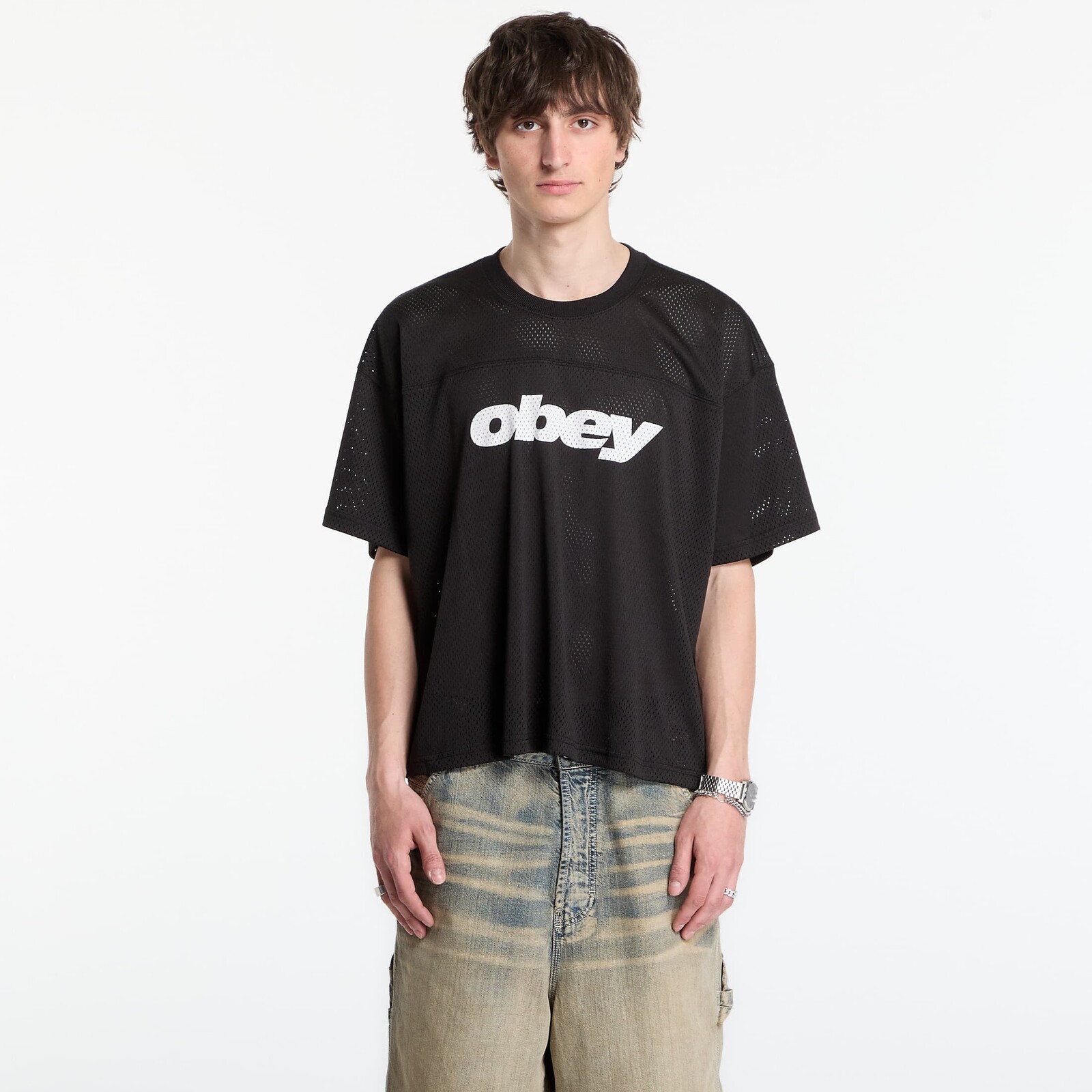 T-shirt OBEY Practice Jersey Ss Black XL