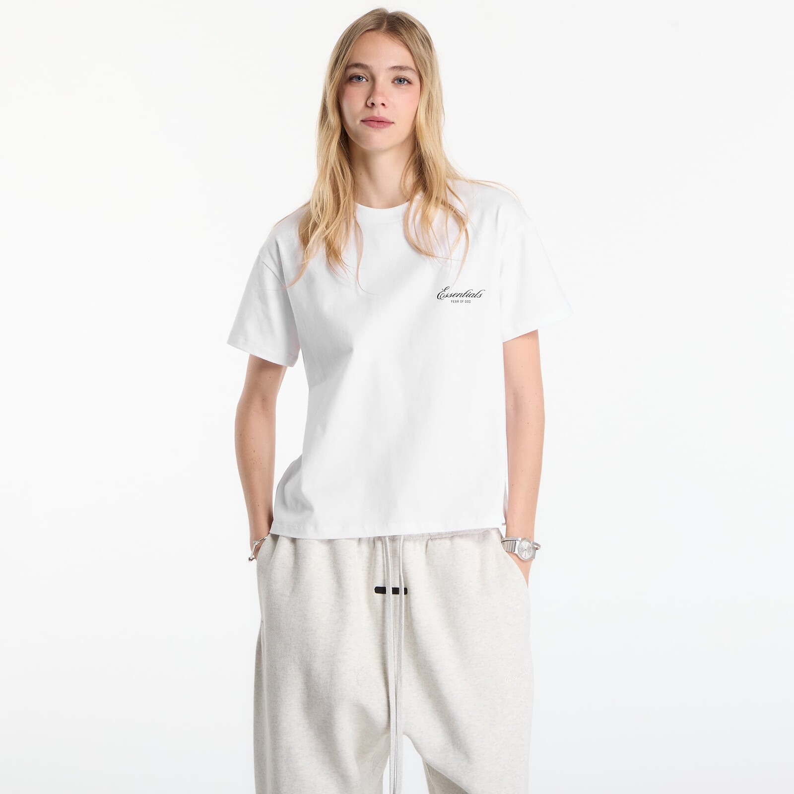T-shirt Fear of God Essentials Classic Short Sleeve Tee Bright White M