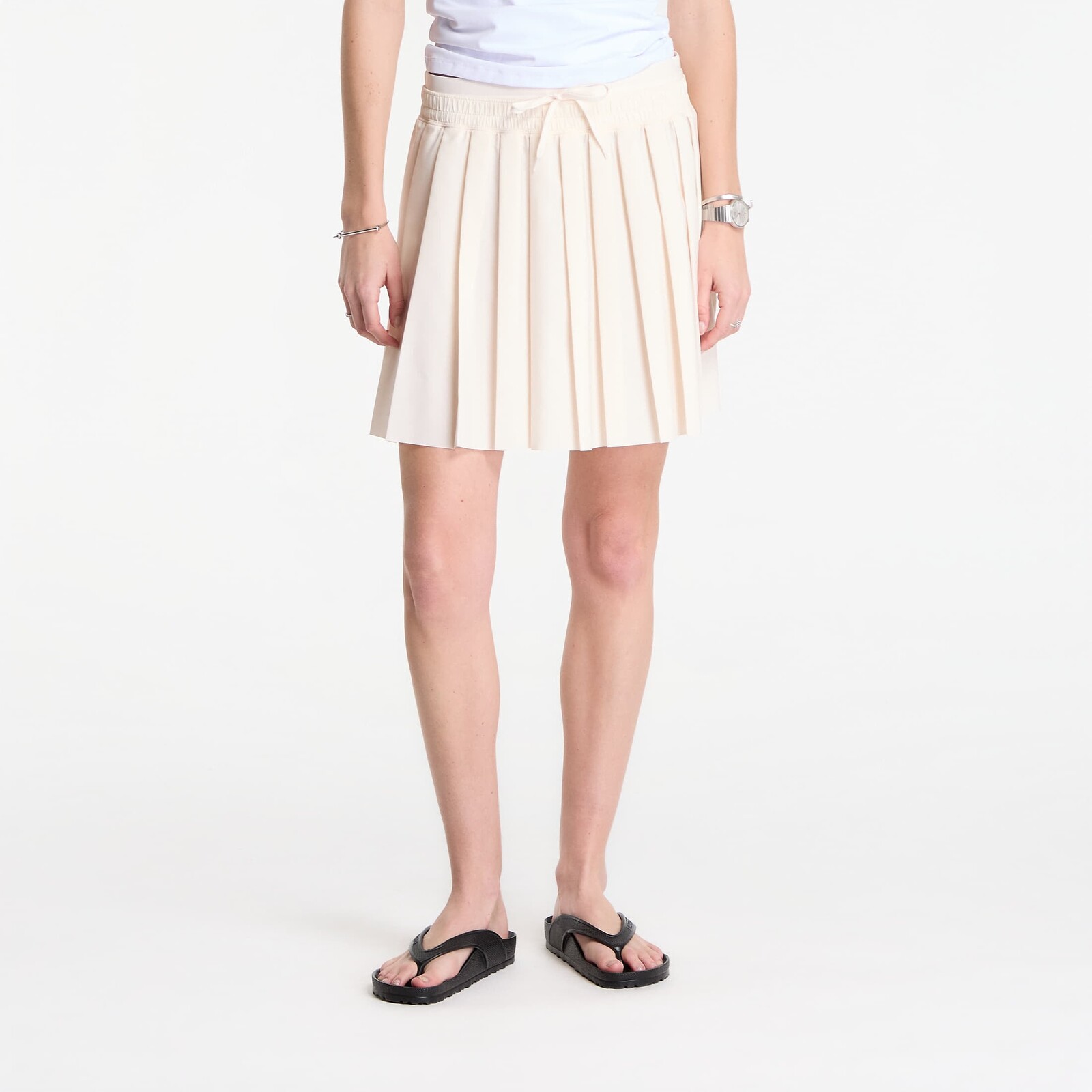 Nike Sportswear Women's Mid-Rise Pleated Skirt Chalk/ Chalk S