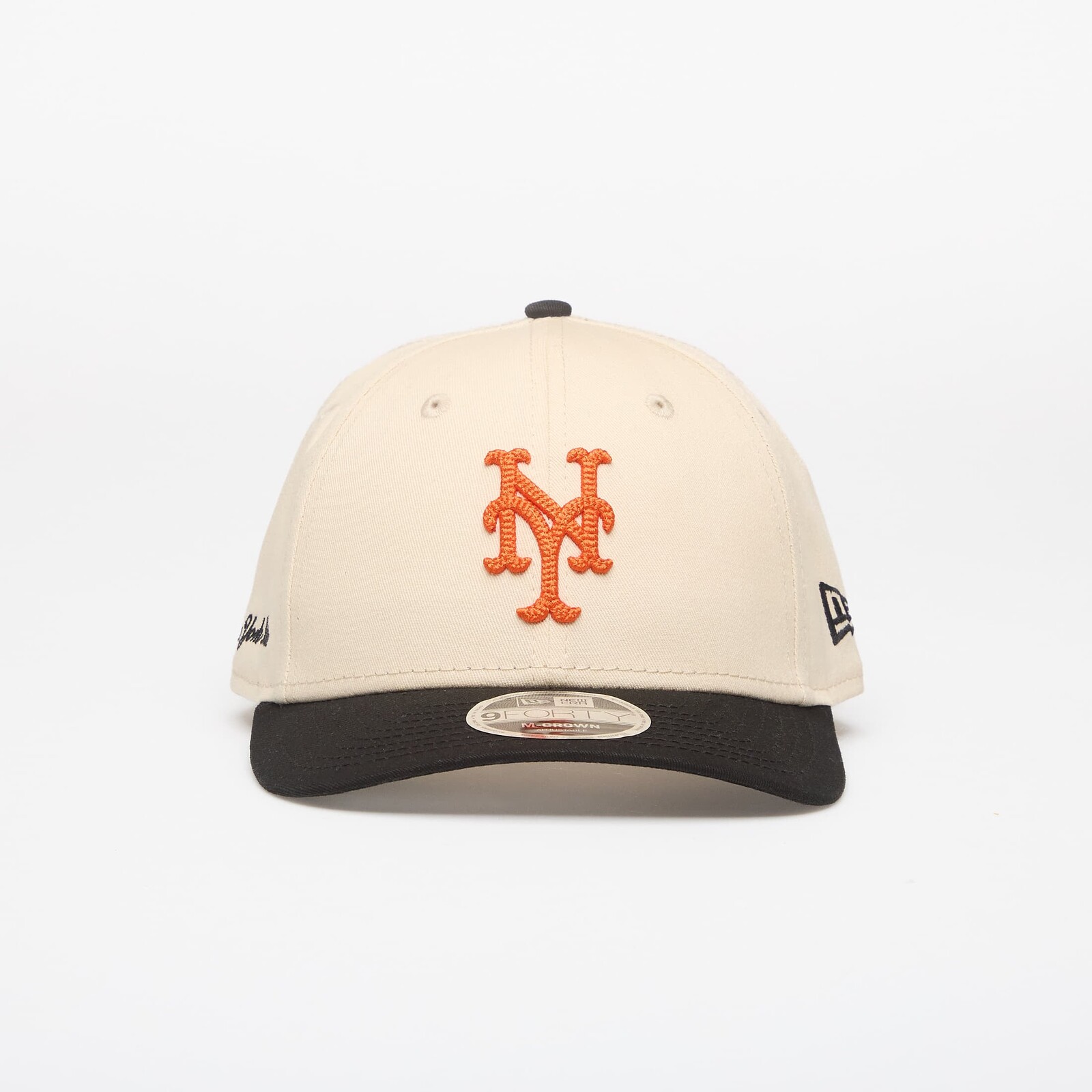 New Era 9FORTY MC MLB Side Script New York Mets Light Cream/ Black Universal