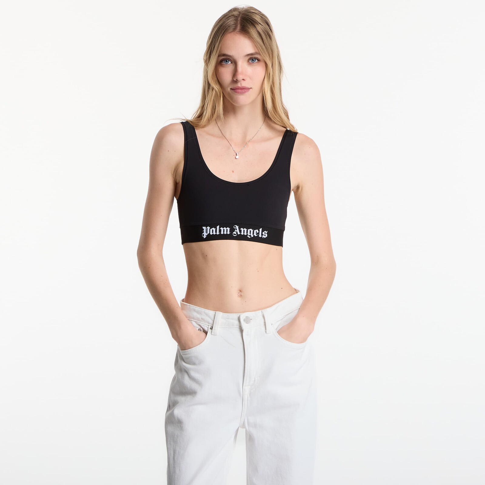 Palm Angels Classic Logo Sport Bra Black/ Black L