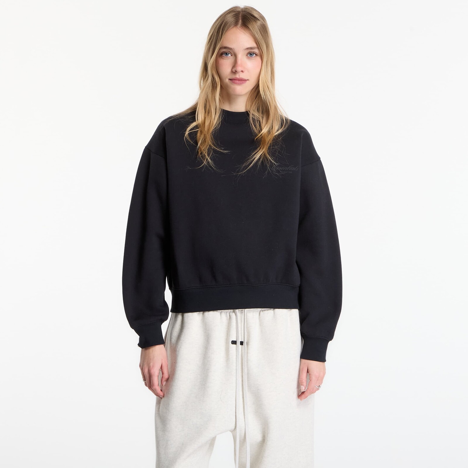Sweatshirt Fear of God Essentials Classic Crewneck Sweatshirt Vintage Black S
