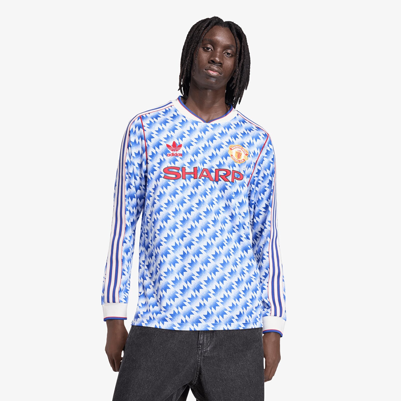 adidas Manchester United Away Long Sleeve Jersey 90 Multicolor M