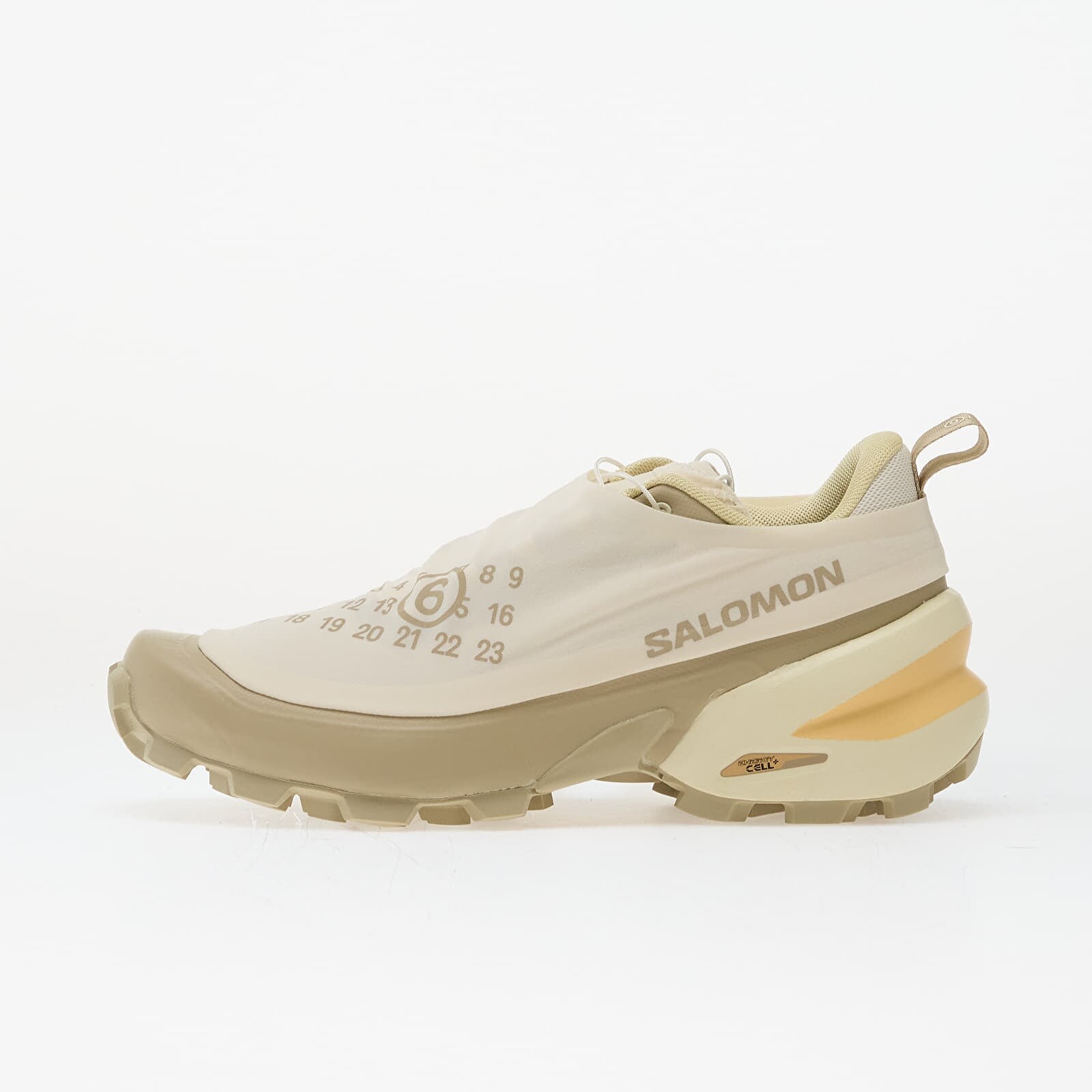Sneakers MM6 x Salomon Sneakers Vanilla Ice/ Eucalyptus/ Transparent Yellow UK 7