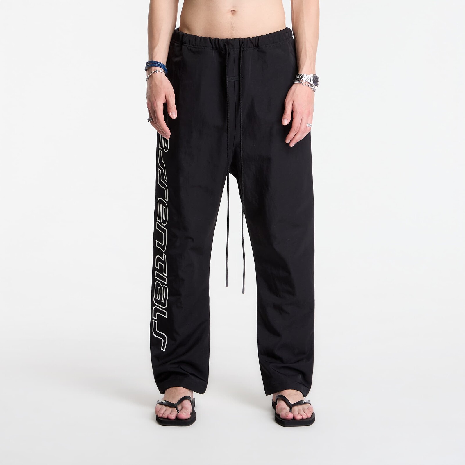 Pants Fear of God Essentials Active Trace Relaxed Drawstring Pants Vintage Black XXL