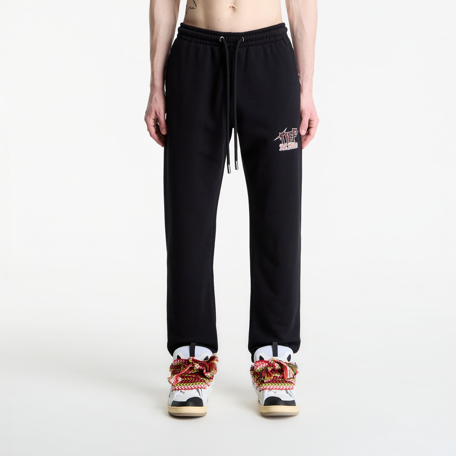 Pants Off-White x AC Milan Cuffed Sweatpant UNISEX Black/ Red XXL