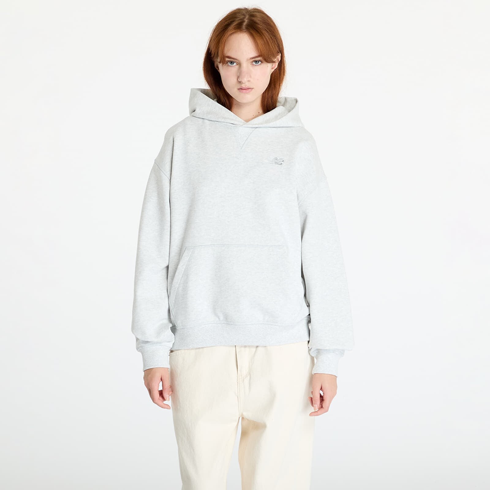 Sweatshirt New Balance Athletics French Terry Hoodie Ash Heather XXL