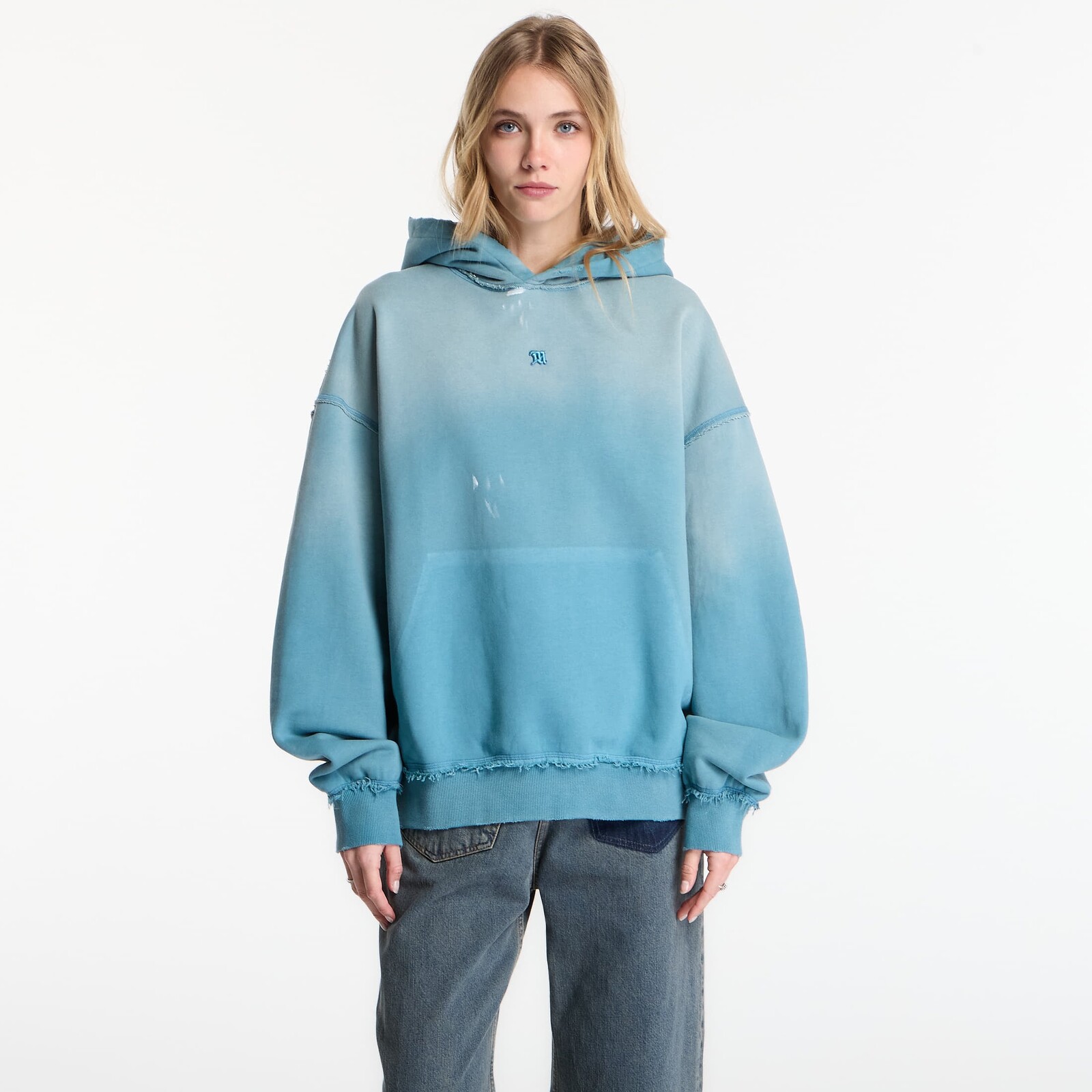 Sweatshirt MISBHV Shadow Pocket Hoodie UNISEX Teal Blue M