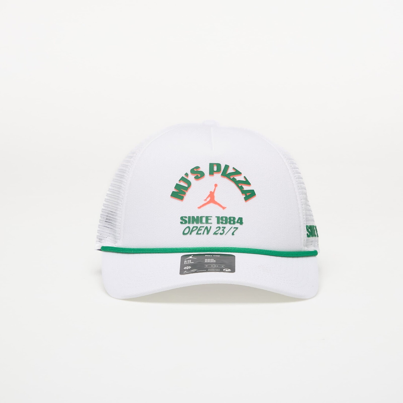 Jordan Rise Structured Trucker Cap White/ Court Green/ Infrared 23 S/M