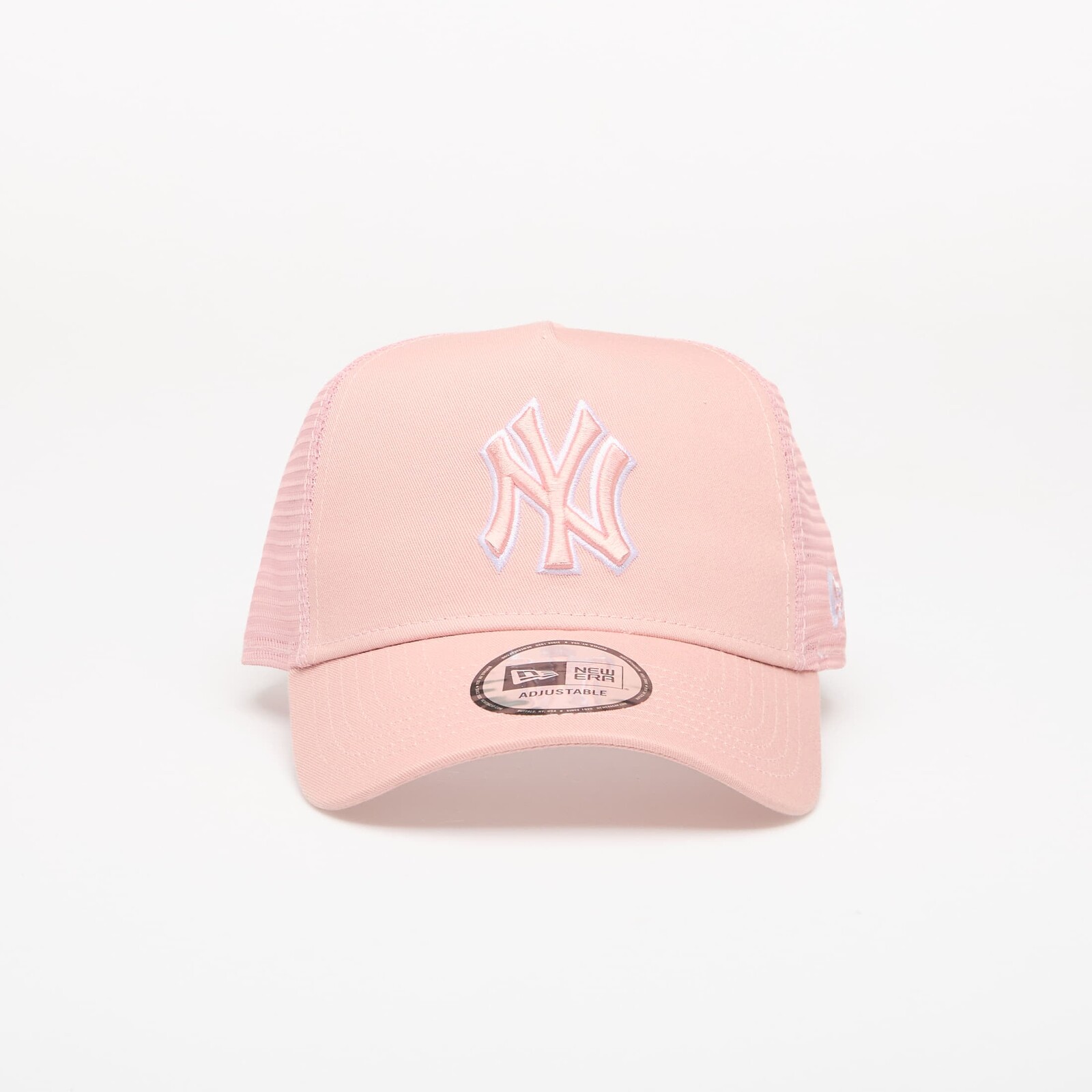 New Era 9FORTY AF Trucker Outline New York Yankees Pink Rouge/ Optic White Universal