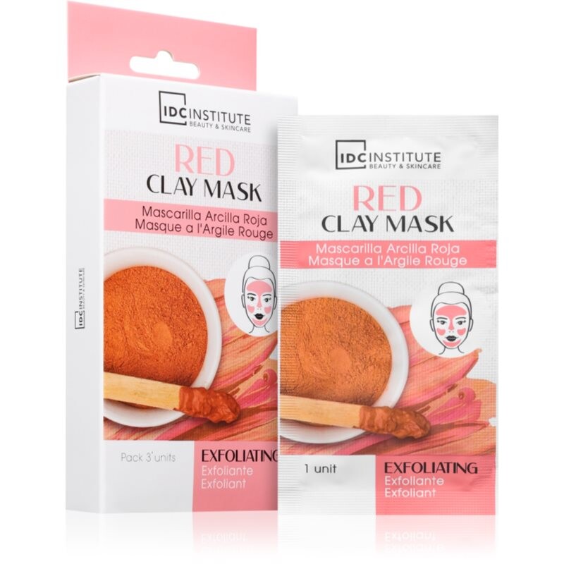 IDC Institute Red Clay Mask exfoliating mask 3x8 g
