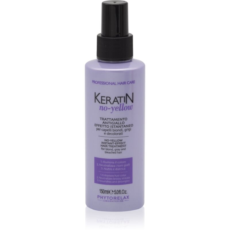 Phytorelax Laboratories Keratin No-Yellow spray against yellow undertones 150 ml