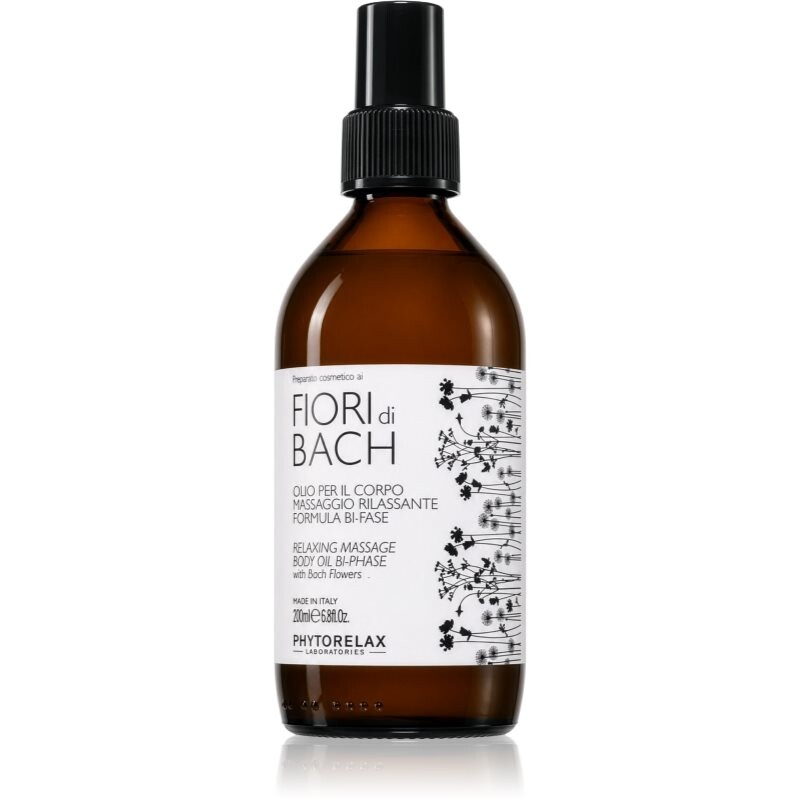 Phytorelax Laboratories Fiori di Bach relaxing massage oil 200 ml