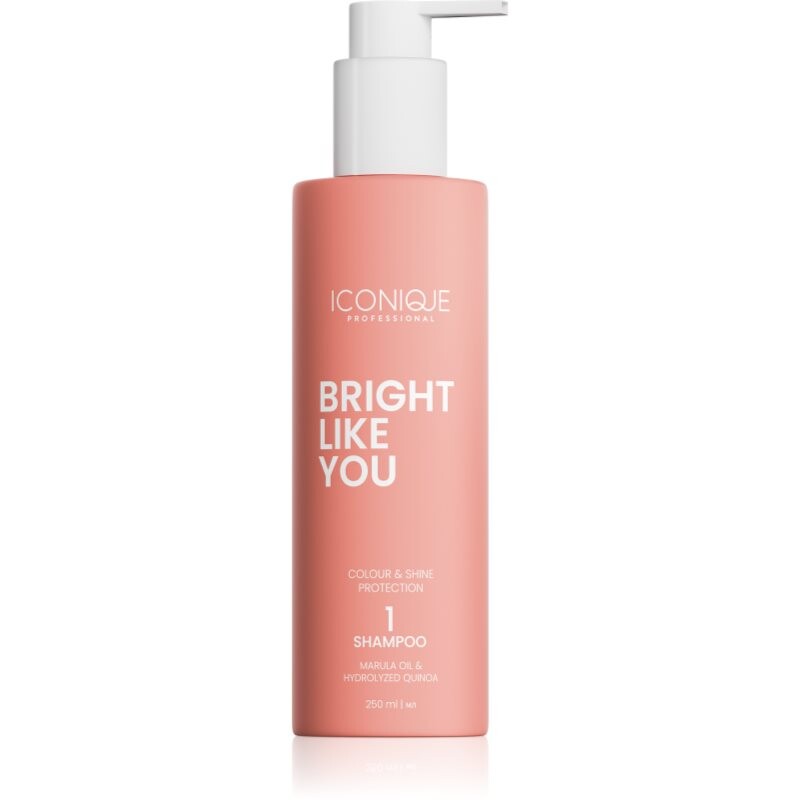 ICONIQUE Professional BRIGHT LIKE YOU Colour & Shine Protection Shampoo restoring shampoo for colour-treated hair 250 ml