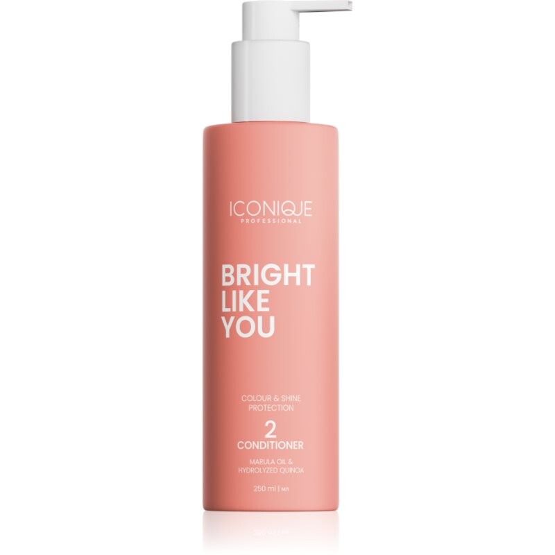 ICONIQUE Professional BRIGHT LIKE YOU Colour & Shine Protection Conditioner restoring conditioner for colour-treated hair 250 ml