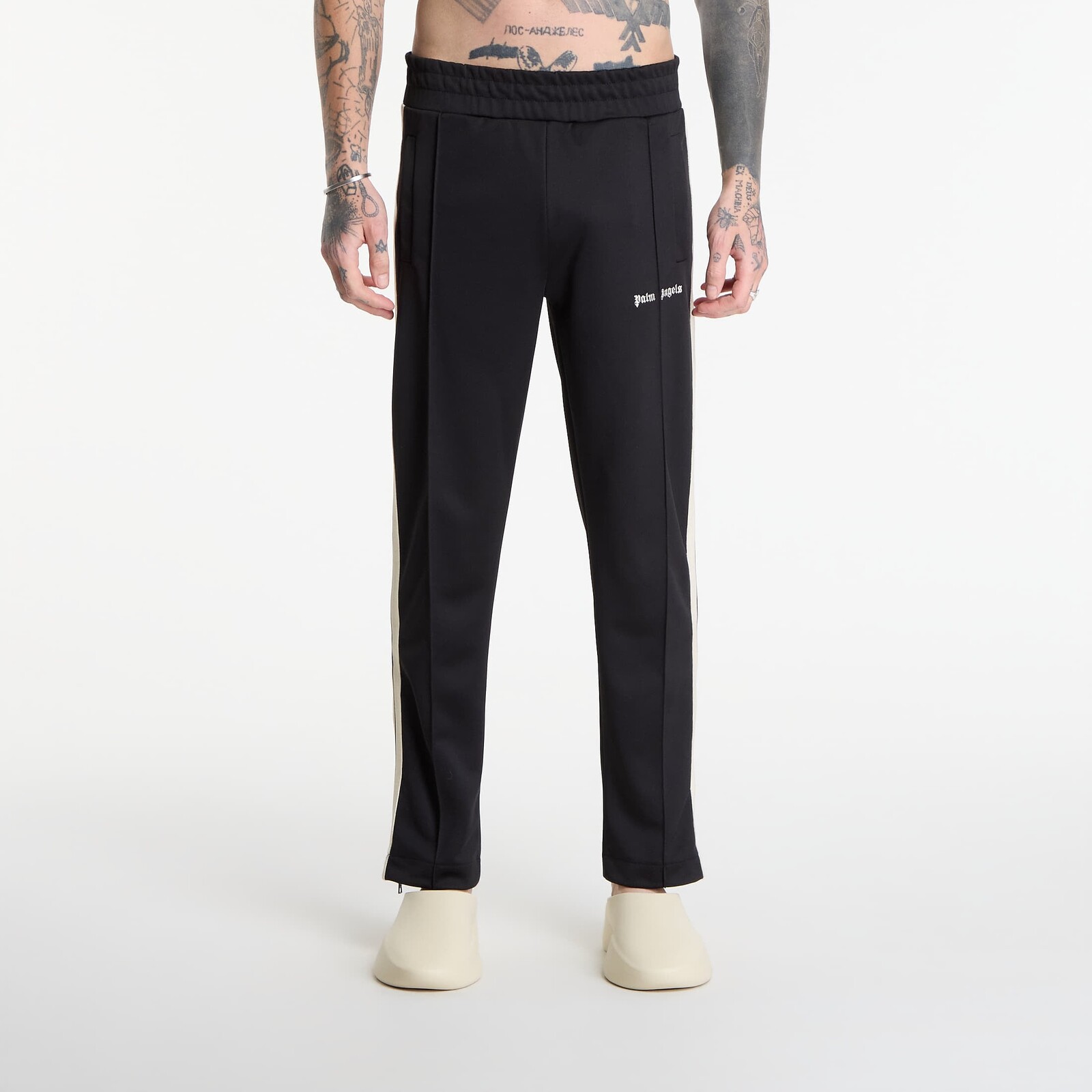 Pants Palm Angels Classic Logo Track Pants Black/ Off White XL