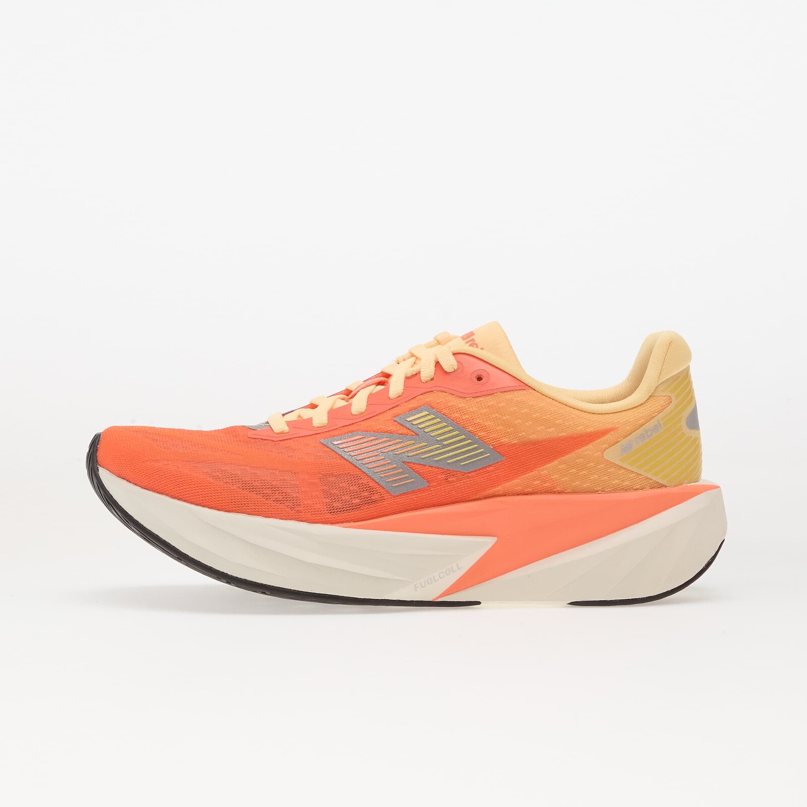 Sneakers New Balance FuelCell Rebel v5 Tangerine Heat/ Silver Metallic UK 7.5