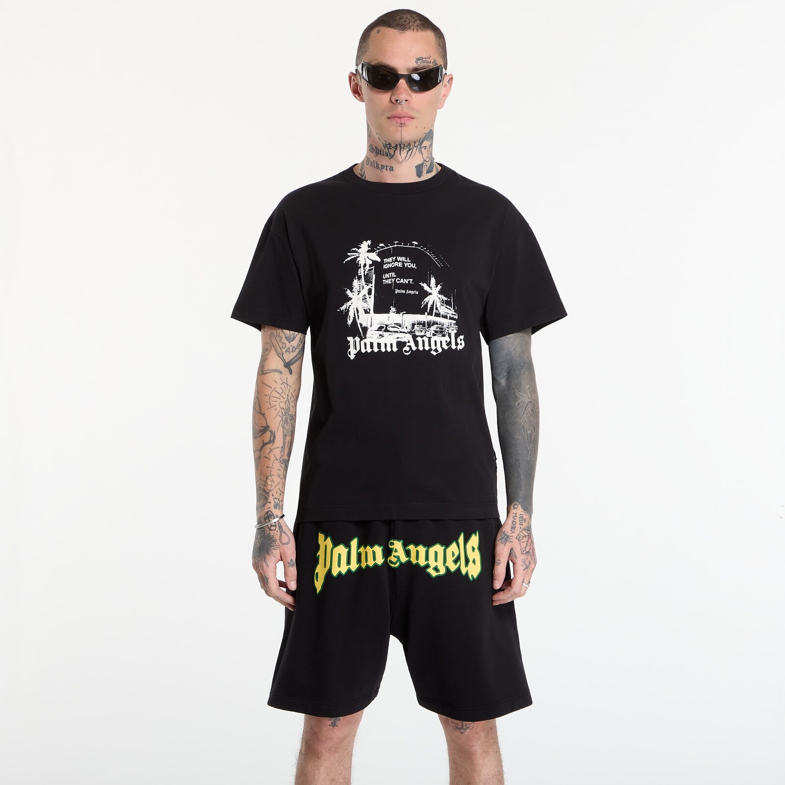 T-shirt Palm Angels Palm Statement Regular Tee UNISEX Black/ Off White M