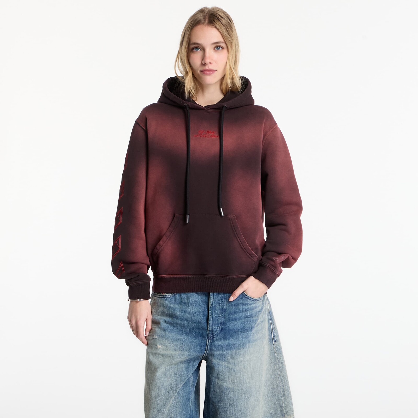 Sweatshirt Off-White x AC Milan Regular Hoodie Black/ No Color XXS