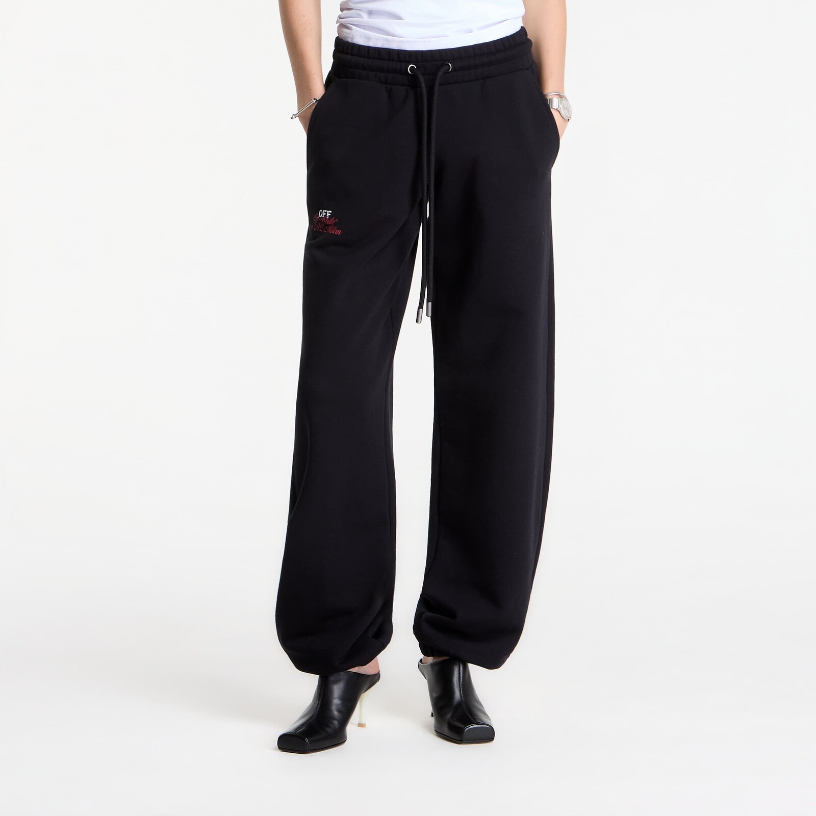 Pants Off-White x AC Milan Reg Sweatpants Black/ No Color L