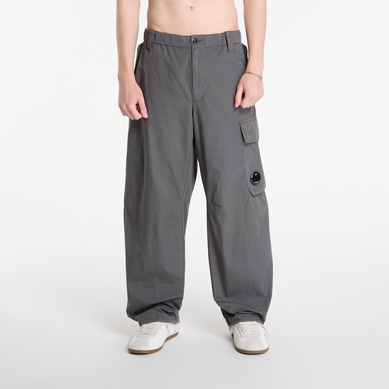 Top C.P. Company Cotton Rip-Stop Boxy Lens Cargo Pants Gunmetal XL
