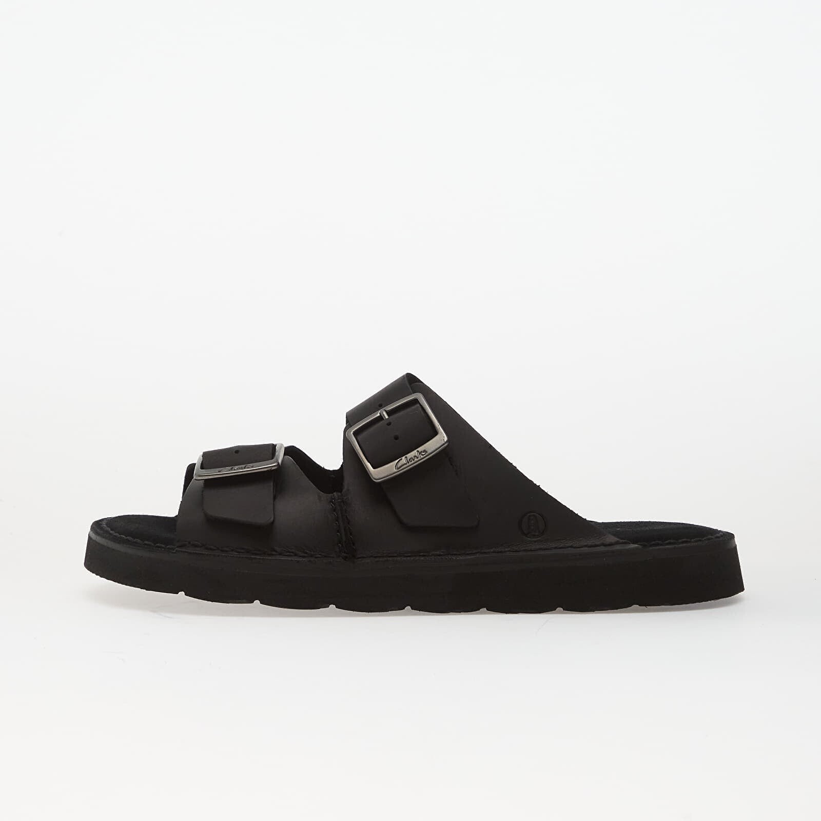 Sneakers Clarks Solsbury Strap Black Leather UK 9
